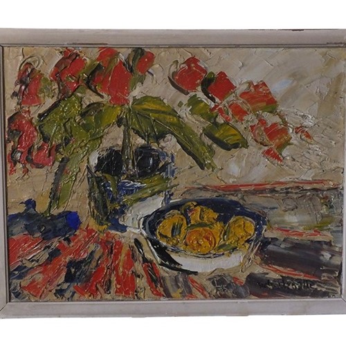 Signed Still-Life Painting By Lehalle