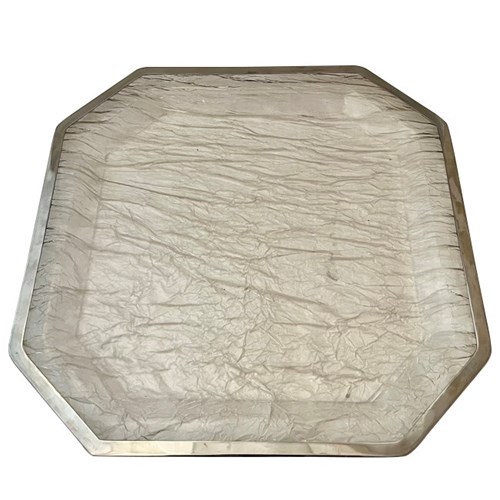 Large Willy Rizzo Style Ice Effect Lucite Tray