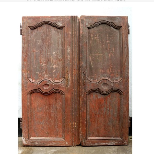 Pair of  Early 19th C. French Armoire Doors
