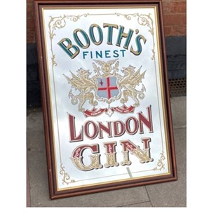 Pub Mirror 'Booths London Gin' With...