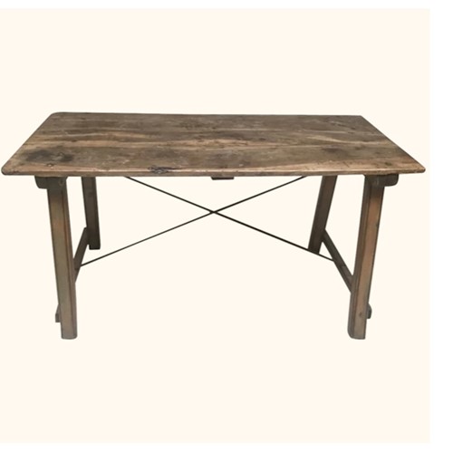 19Thc. Cherrywood Refectory Table From Catalonia
