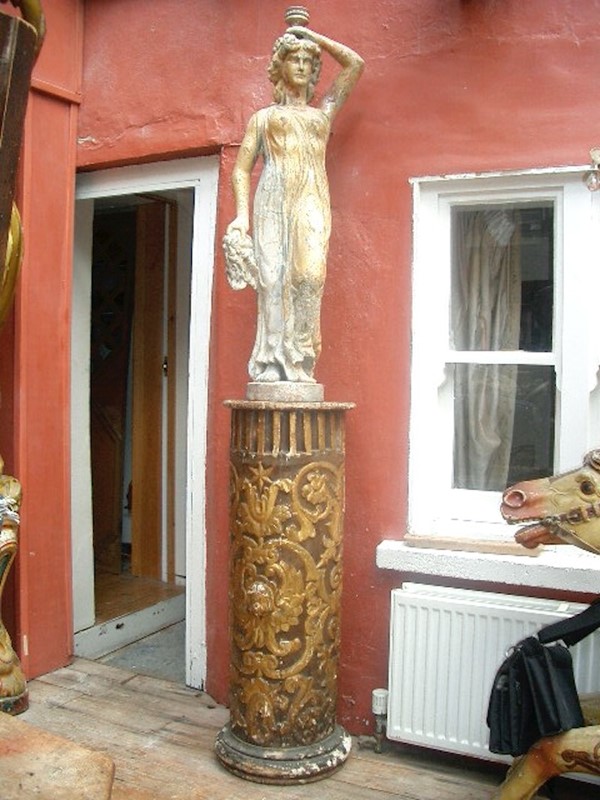 18thC Carved /Gilded Church Column with Angel Head-aeology-at-relic-antiques-cimg6717-main-637428703260637364.JPG