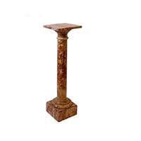 19th C. Antique Column in Red Marble.