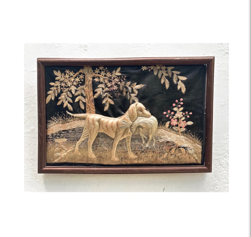 19thC.Needlework Picture of Hound with Hare-aeology-at-relic-antiques-doggy-main-637644565526618281.jpg