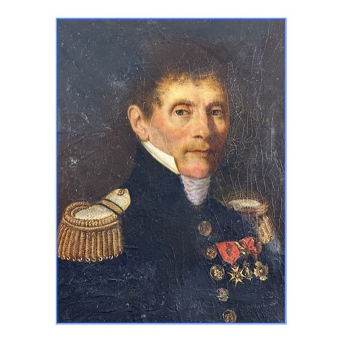 Finely Painted Oil Portrait Of A Military Man From Early 19Th Century France.