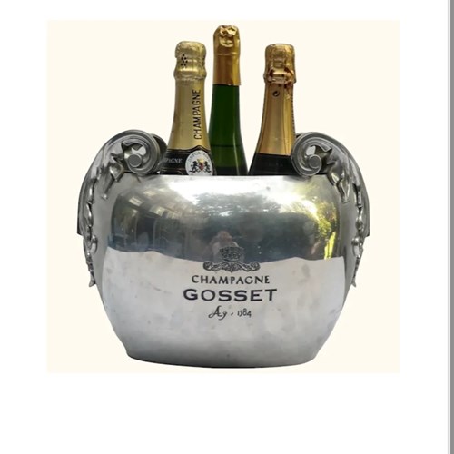 Superb Vintage 'Gosset' Pewter Champagne Bucket