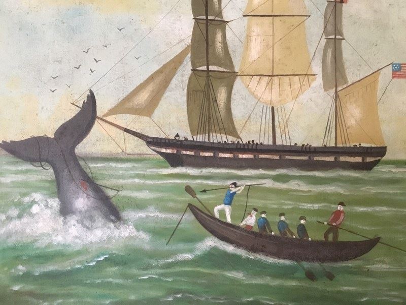 !9Th Century Oil Painting Of A Whaling Ship With Whale Being Harpooned.-aeology-at-relic-antiques-img-1134-main-638281530247948104.jpeg