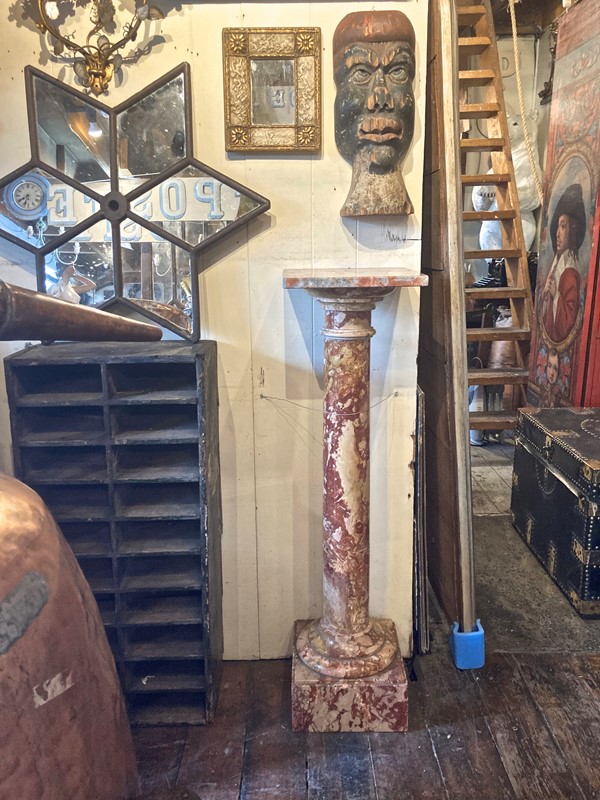 19th C. Antique Column in Red Marble.-aeology-at-relic-antiques-img-5578-main-637649087743199716.jpg