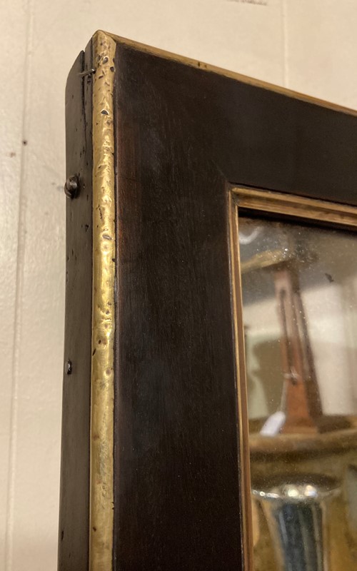 19thC. French Ebonised Pier Mirror /Brass Edging -aeology-at-relic-antiques-img-5691-main-637685139661799590.jpg
