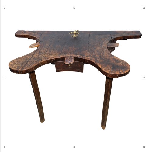 19Th C. Jewellers' Shop Walnut Work  Table From France