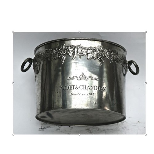 Rare Vintage Moet & Chandon Pewter Champagne Cooler