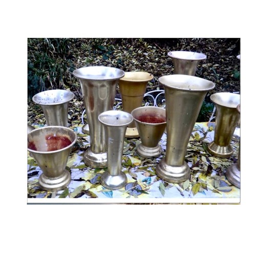 Collection Of 20 Vintage Florists'  Pots From France