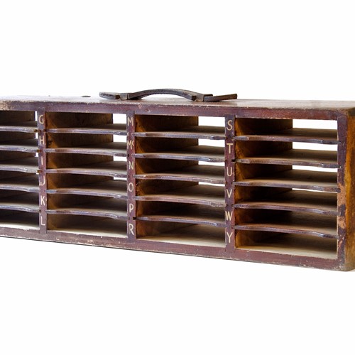 Vintage Era Portable Post Office Letter Rack 