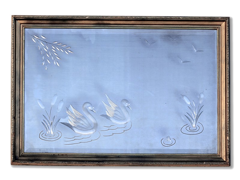 60'S Brilliant Cut Pub Mirror With Swans & Lillies-aeology-at-relic-antiques-relic-antiques-70281-2-main-637422706124550972.jpg