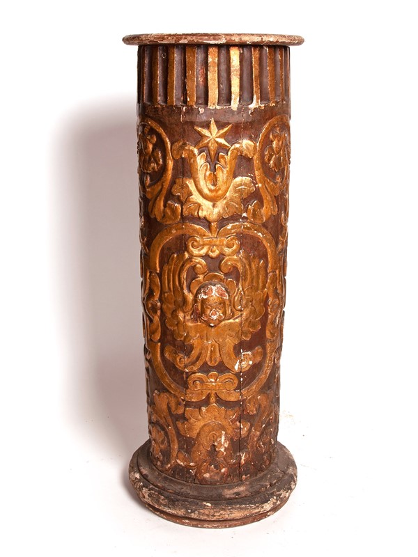 18thC Carved /Gilded Church Column with Angel Head-aeology-at-relic-antiques-relic-antiques-79518-copy-main-637428587056430344.jpg