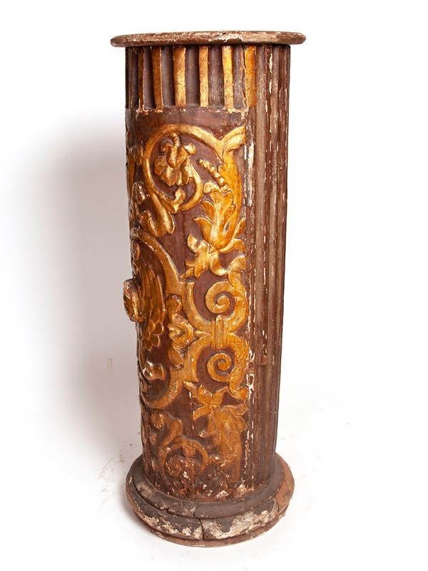 18thC Carved /Gilded Church Column with Angel Head-aeology-at-relic-antiques-relic-antiques-79550-main-637428587984238680.jpg