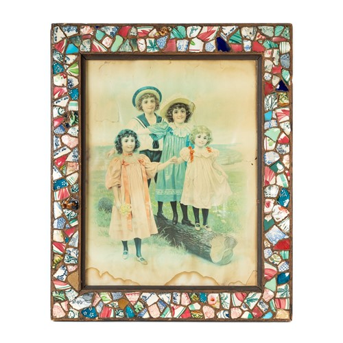 'Picassiette' Frame With Antique Family Print