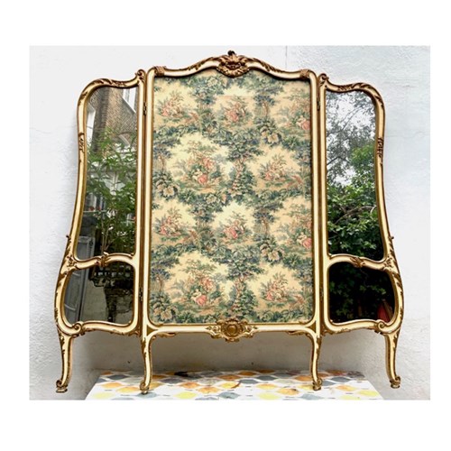  Tapestry Screen From France With Side Mirrors 