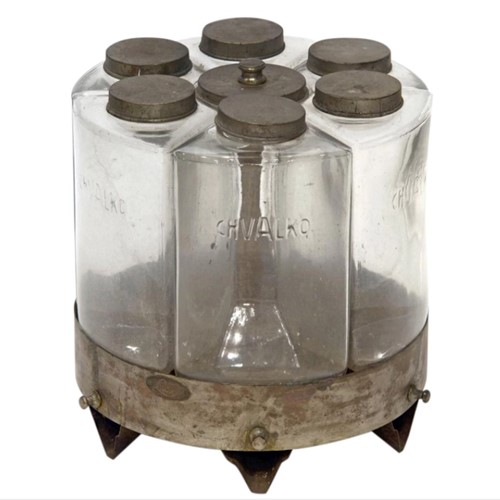 Antique Patent Spice Dispenser From French Herbalist Shop