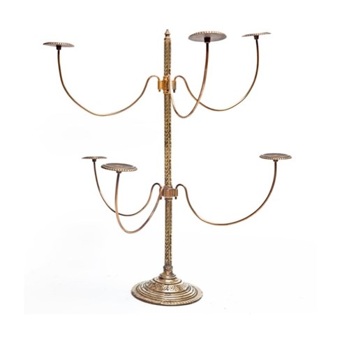 Chased Brass Counter-Top Hatstand  From Millinery Shop