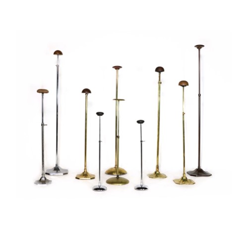  10 Vintage Telescopic Hatstands From A Mid-Century Milliners' Shop 