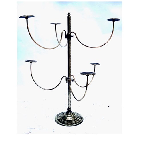 Chased Brass Counter-Top Hatstand  From Millinery Shop