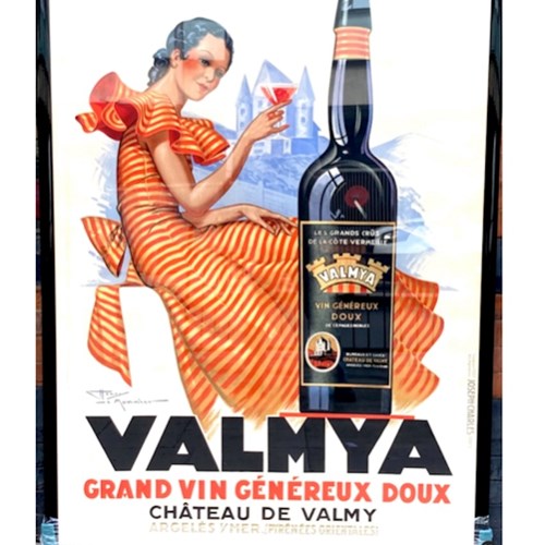 Giant Framed Lithographic Poster From Pre-War France By Henri Lemonnier C.1938 