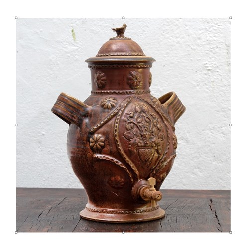 Rare Traditional French Country Ceramic Vinegar Or Olive Oil Dispenser