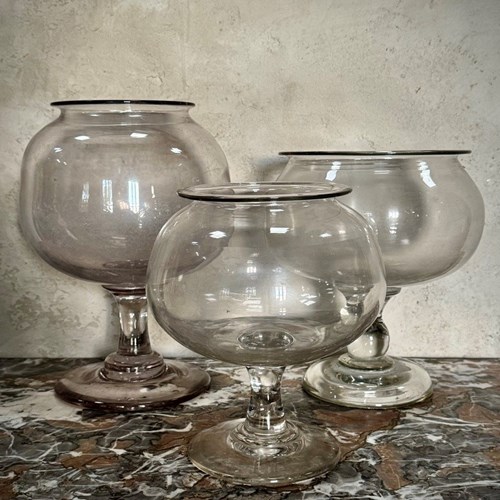 Three Leech Bowls, 19C, France