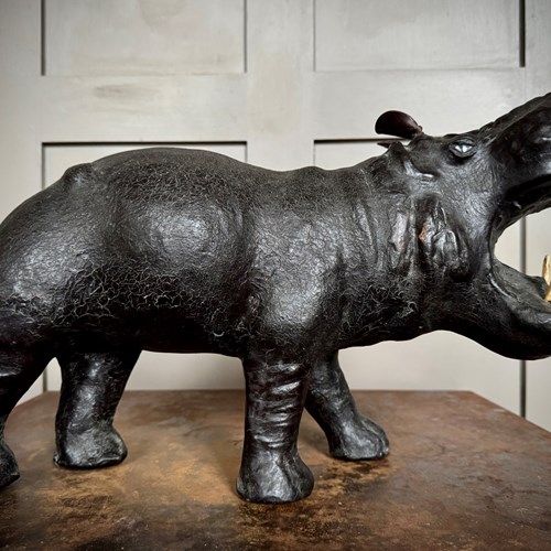 Leather Rhino, Circa 1940, Liberty, London