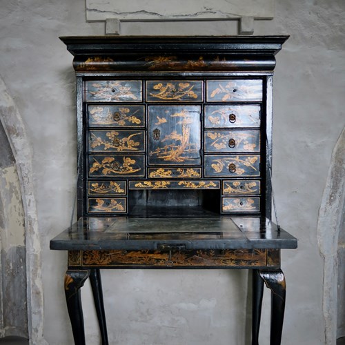 Chinoiserie Bureau, Early 18C, Export