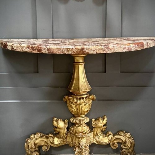 Exceptional Pair Consoles, Circa 1750, Rome