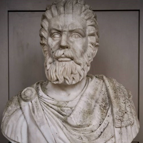 Marble Bust Of A Roman Emperor C.1850, Italy