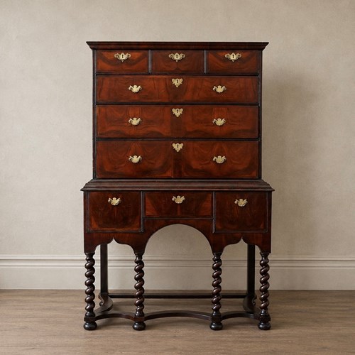 George I Walnut Chest On Stand C.1720