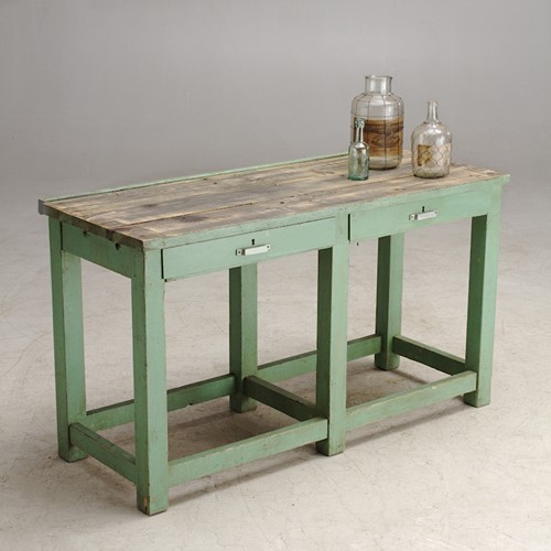 Vintage Workshop Console Table