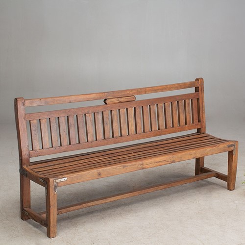 Teak Waiting Room Bench 