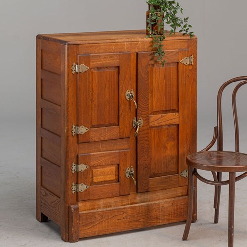 Oak Fridge Cabinet 