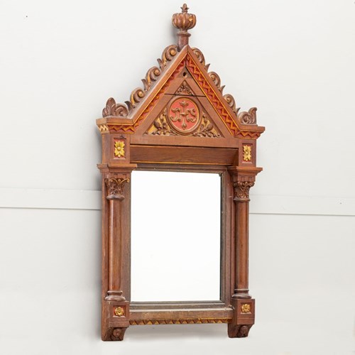 Oak Eclesiastical Mirror