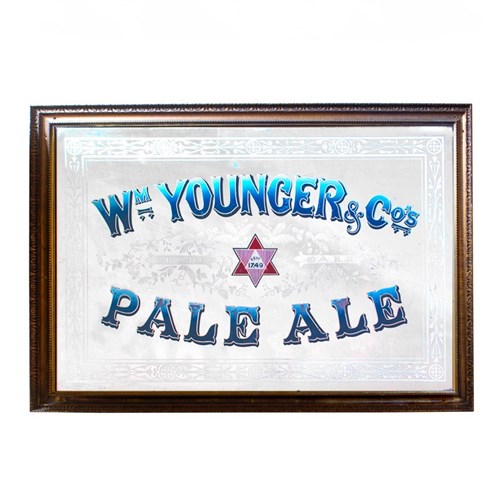 Wm Younger's Pale Ale Edwardian Pub Mirror