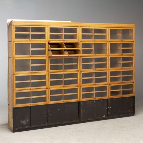 Oak Draper's Wall Cabinet