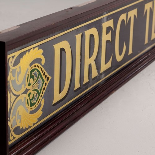Victorian Glazed Coffee Sign 
