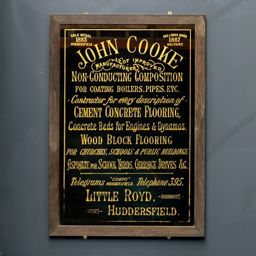 John Cooke Glazed Sign