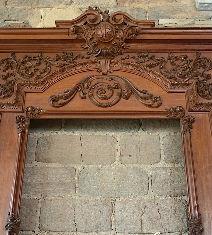 Antique mahogany Rococo and linenfold screen-andy-thornton-atvmpab0105c-main-637093380457392508.JPG