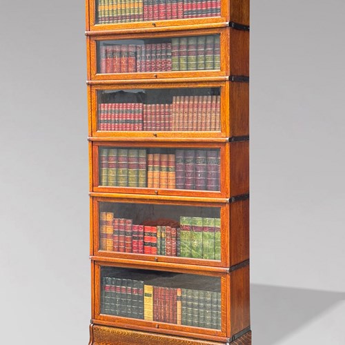 Tall Oak Globe Wernicke Bookcase