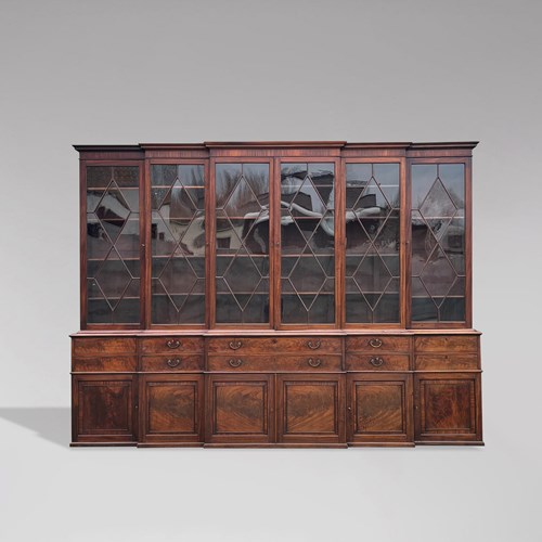 18Th Century Large Library Bookcase Stamped By Gillows Of Lancaster