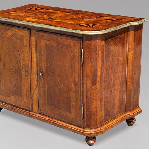 18Th C Maltese Walnut Marquetry Cabinet