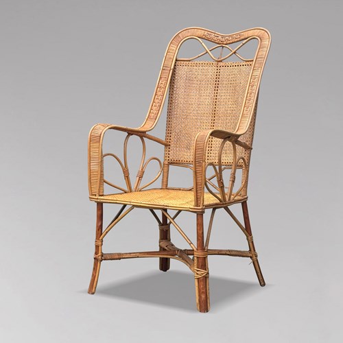 1960S French Riviera Bamboo Armchair