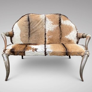 Antique Horn Settee