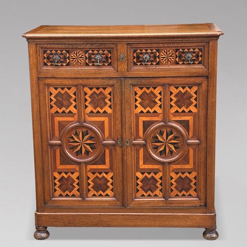 18Th C French Parquetry Inlay Cupboard