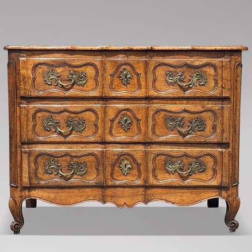 18Th C Louis XV Period Walnut Commode